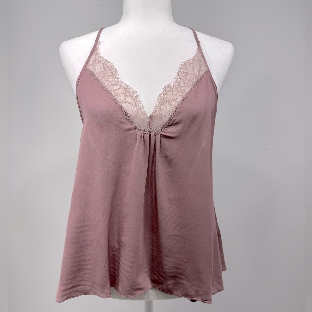 NWT Zara lace cami blush pink size S